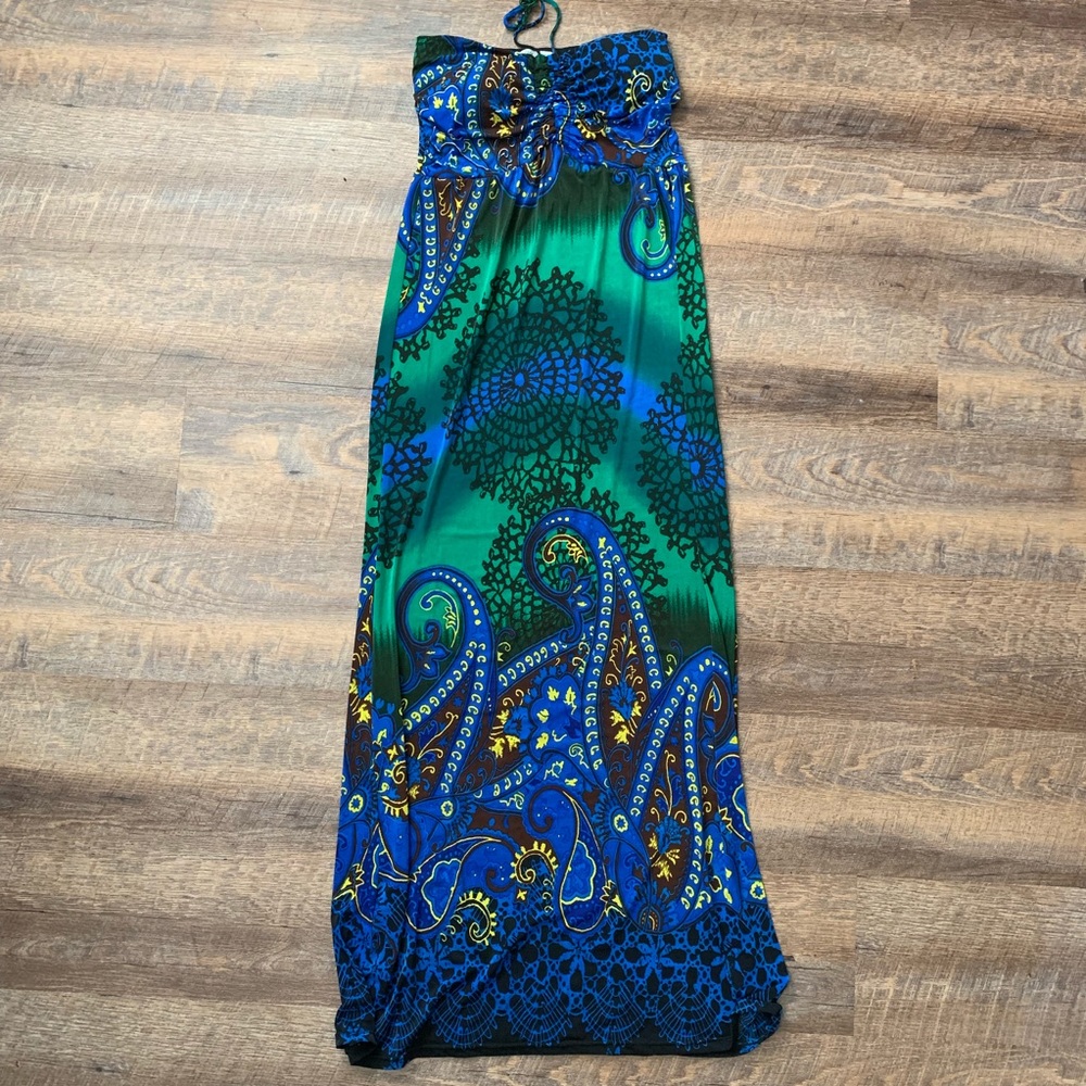 DJ Production | Long Strapless Dress